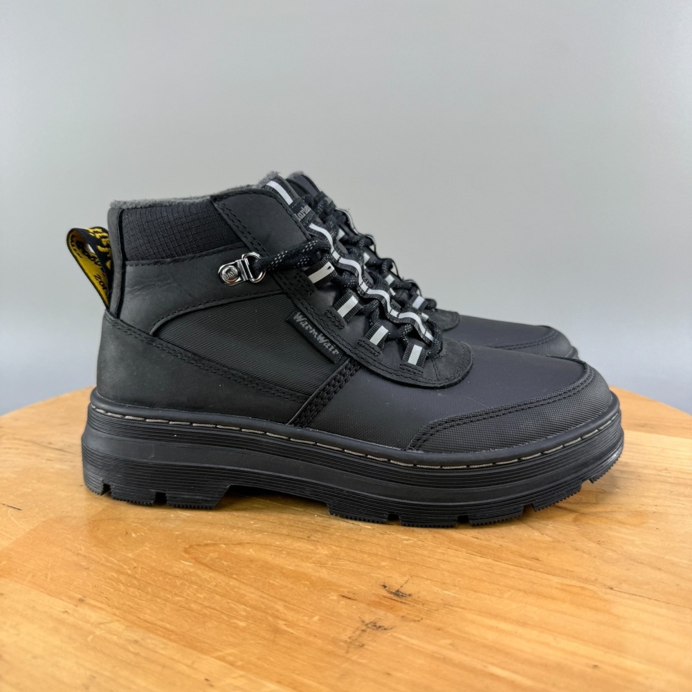 Dr. Marten's Bonny‎ Tech WX Women's size 7 Black Leather Ankle Boots Shoes NEW
